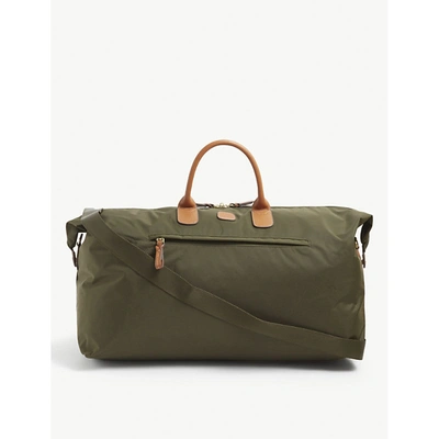 Shop Bric's X-travel Large Woven Duffle Bag In Olive