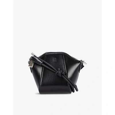 Shop Givenchy Black Antigona Box Leather Cross-body Bag