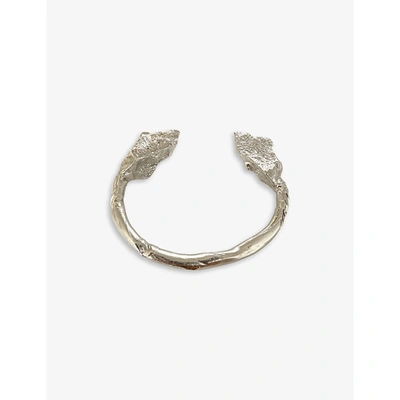 Shop La Maison Couture Women's Silver Imogen Belfield Rocks Small Sterling-silver Cuff Bracelet