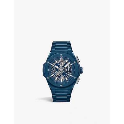 Shop Hublot Men's Blue 451.ex.5123.ex Big Bang Integral Ceramic Automatic Watch