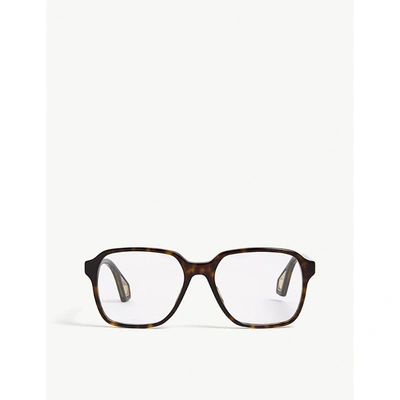 Shop Gucci Gg0469o Square-frame Glasses In Brown