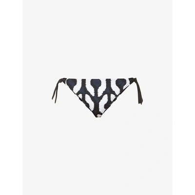 Shop Max Mara Graphic Pattern Mid-rise Bikini Bottoms