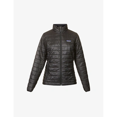 Shop Patagonia Nano Puff Brick-pattern Recycled-polyester Jacket In Blk