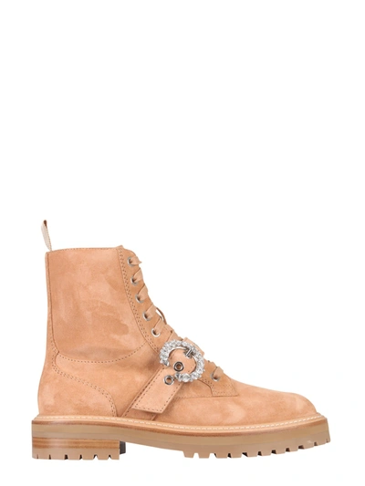Shop Jimmy Choo Cora Boots In Cuoio