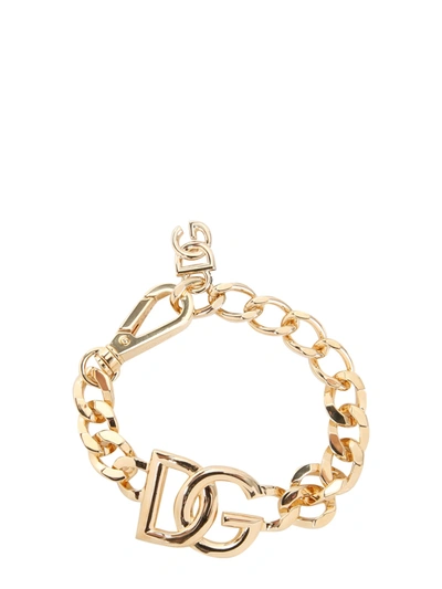 Shop Dolce & Gabbana Dg Chain Bracelet In Oro