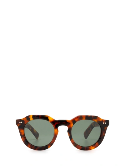 Shop Lesca Toro Marbled Tortoise Sunglasses