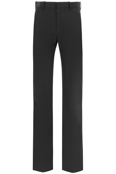 Shop Raf Simons Flared Trousers In Black