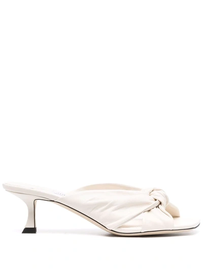 Shop Jimmy Choo Avenue 50mm Slip-on Mules In Nude