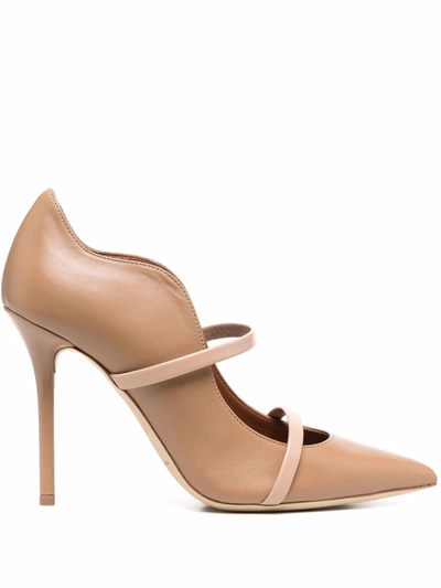 Shop Malone Souliers Maureen Leather Pumps In Nude