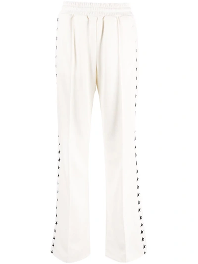 Shop Golden Goose Dorotea Star Track Pants In Nude