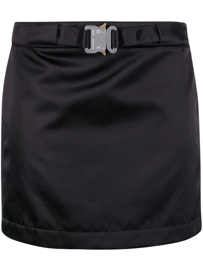 Shop Alyx Buckled Mini Skirt In Schwarz