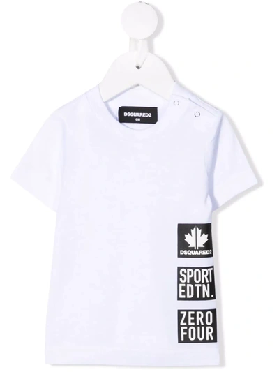 Dsquared2 Maple-print T-shirt In White
