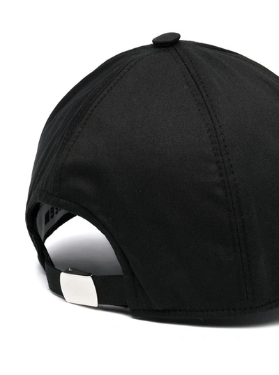 Shop Msgm Black Hat With Logo