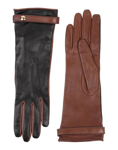 Shop Burberry Gloves In Black