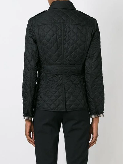 Shop Burberry Diamond Quilted Jacket