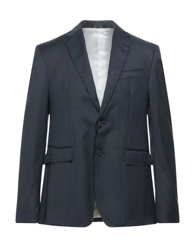 Shop Mauro Grifoni Suit Jackets In Slate Blue