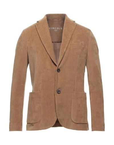 Shop Circolo 1901 Suit Jackets In Camel