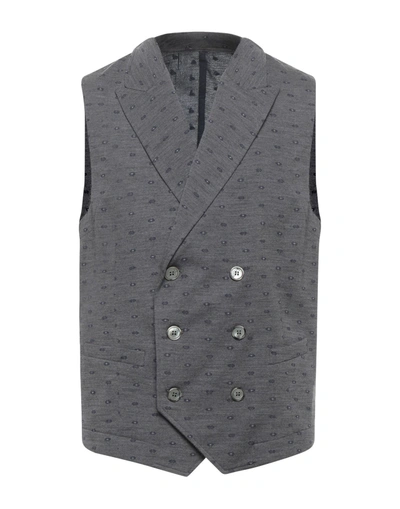 Shop Roda Man Tailored Vest Grey Size 42 Wool