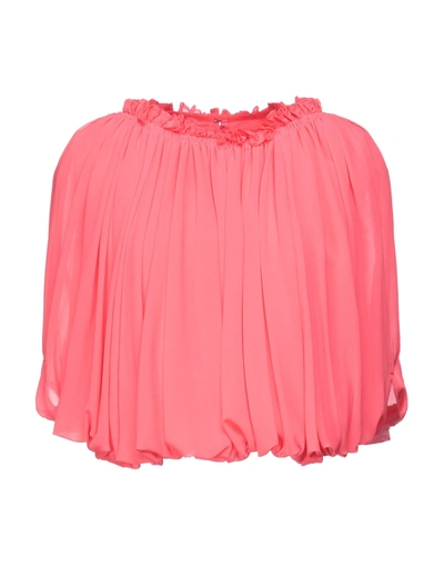 Shop Comme Des Garçons Woman Blouse Fuchsia Size M Polyester In Pink