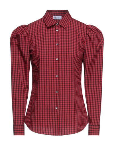 Shop Red Valentino Shirts In Red