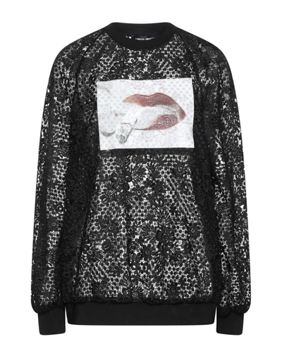 Shop Frankie Morello Woman Top Black Size Xs Polyester