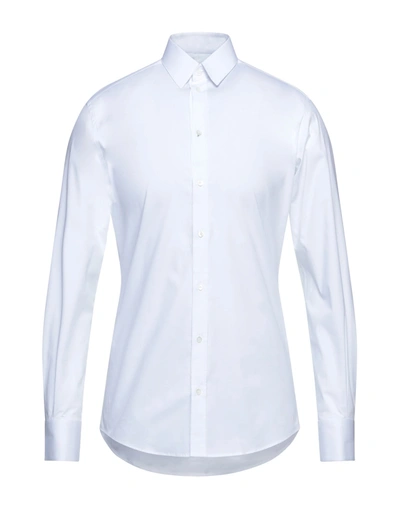 Shop Dolce & Gabbana Man Shirt White Size 17 ½ Cotton, Elastane