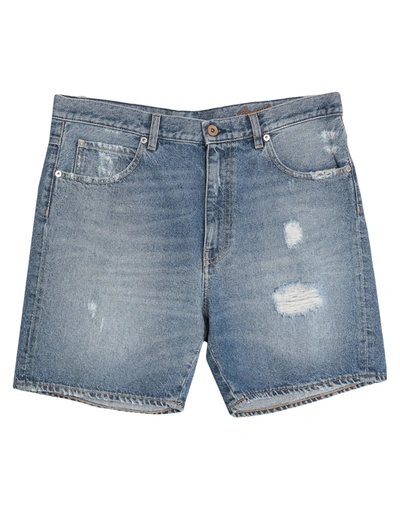 Shop Pence Denim Shorts In Blue