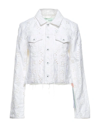 Shop Off-white &trade; Denim Outerwear In White