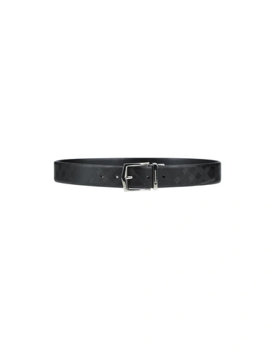 Shop Burberry Belts In Black