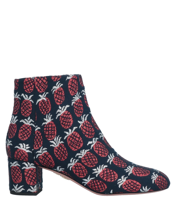 Aquazzura Ankle Boots In Dark Blue Modesens