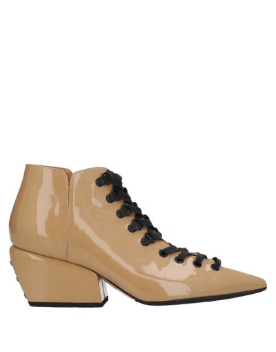 Shop Petar Petrov Ankle Boots In Sand