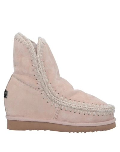 Shop Mou Ankle Boots In Light Pink