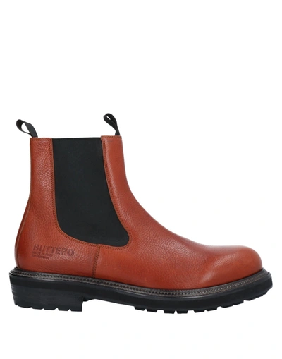 Shop Buttero Ankle Boots In Rust