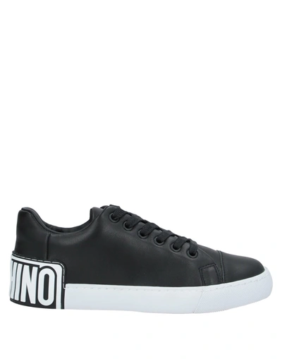 Shop Moschino Sneakers In Black