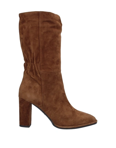 Shop Lola Cruz Woman Ankle Boots Brown Size 11 Soft Leather