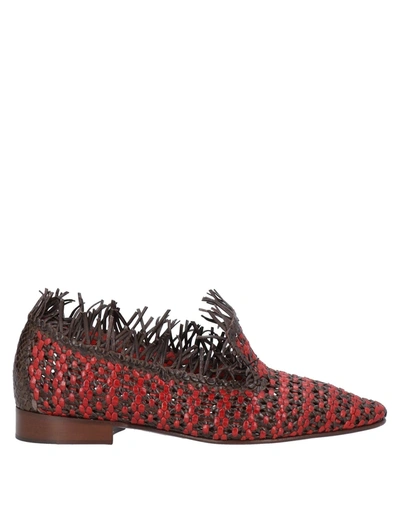 Shop L'autre Chose L' Autre Chose Woman Loafers Red Size 6 Soft Leather