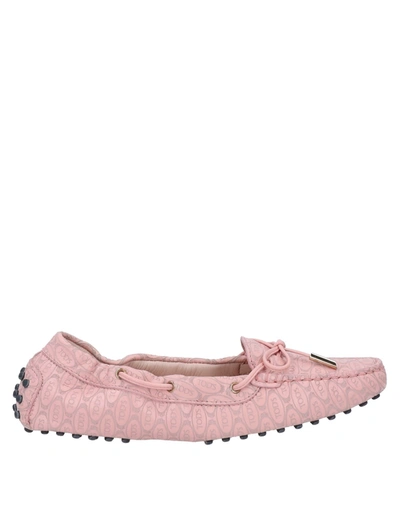 Shop Tod's Happy Moments By Alber Elbaz Woman Loafers Pink Size 8 Soft Leather