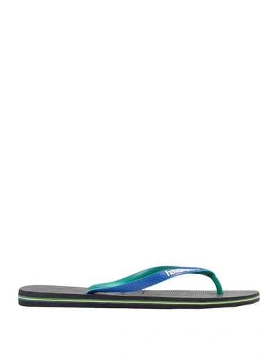 Shop Havaianas Toe Strap Sandals In Bright Blue