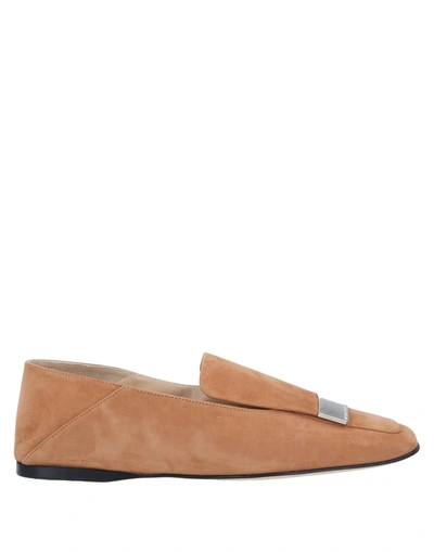 Shop Sergio Rossi Loafers In Tan