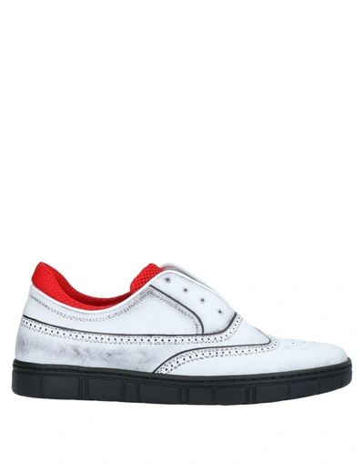 Shop A.testoni A. Testoni Man Sneakers White Size 9 Calfskin
