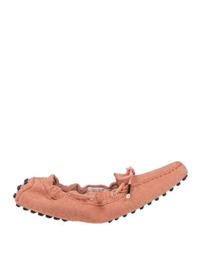Shop Tod's Happy Moments By Alber Elbaz Woman Loafers Salmon Pink Size 7.5 Soft Leather