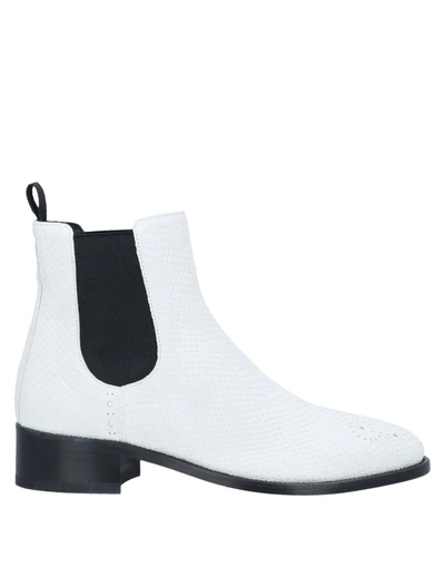 Shop Officine Creative Italia Ankle Boots In White