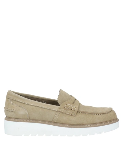 Shop Soldini Loafers In Sand