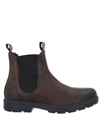 Shop Docksteps Man Ankle Boots Dark Brown Size 9 Soft Leather