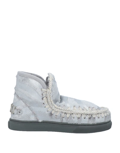Mou Ankle Boots In Silver | ModeSens