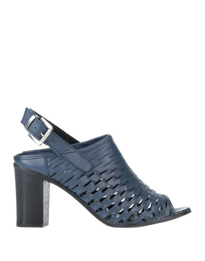 Shop Piampiani Sandals In Blue