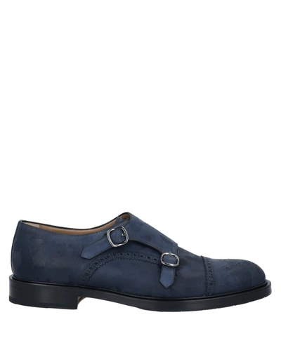 Shop Francesco Benigno Loafers In Dark Blue