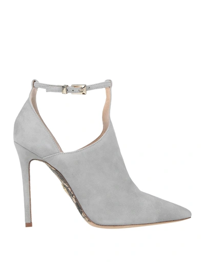 Shop Cesare Paciotti Ankle Boots In Light Grey