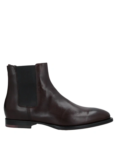 Shop Buttero Ankle Boots In Dark Brown