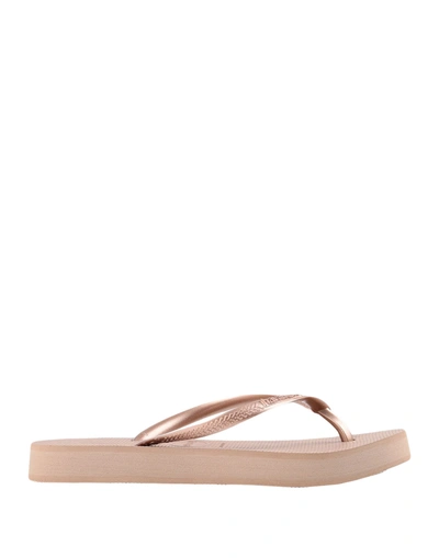 Shop Havaianas Toe Strap Sandals In Light Brown